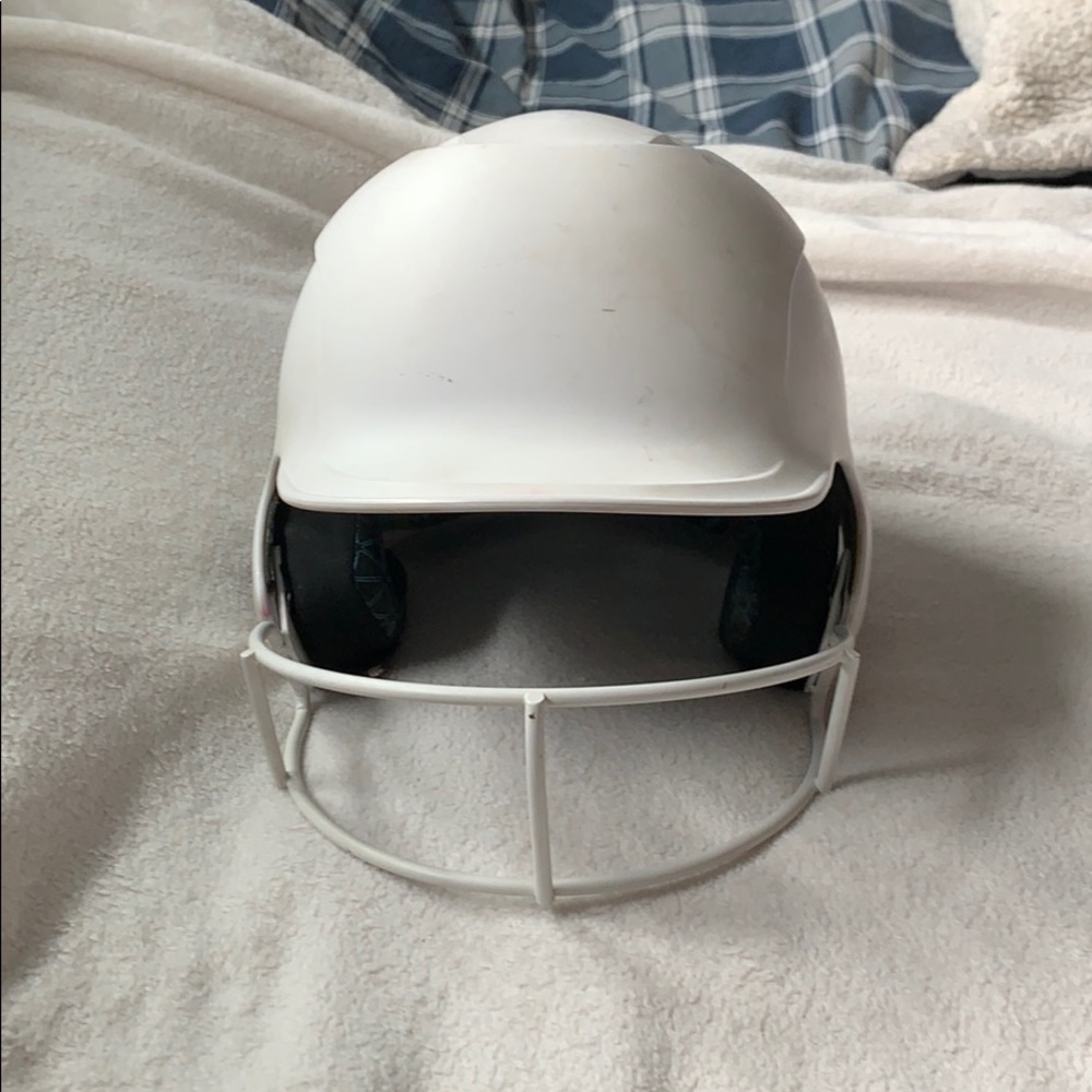 A Easton softball helmet